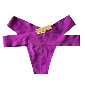 SKIMS Purple knit bikini bottom. NEW W/T size XL